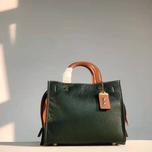 正品海外代购网站COACH蔻驰官网女包拼色ROGUE 25号手袋C5575