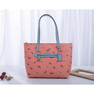 coach官网蔻驰正品女包代购Gallery眼镜印花购物袋4516