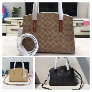 COACH蔻驰官网女包CHARLIE CARRYALL 28 戴妃包通勤包F32749/F29529