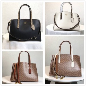 COACH蔻驰官网女包正品CHARLIE CARRYALL 大号通勤包76073/F31210