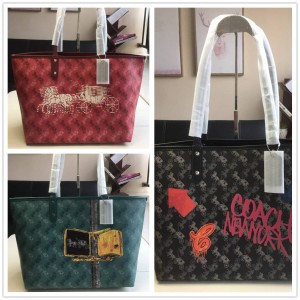 COACH蔻驰官网女包CITY TOTE印花双面购物袋F82135/F84226