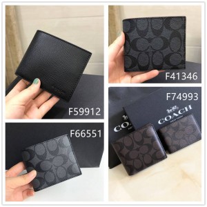 COACH蔻驰官网正品COMPACT ID钱包F66551/F41346/F74993/F59912