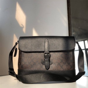 奥特莱斯coach官网蔻驰代购HUDSON信使包邮差包C1243