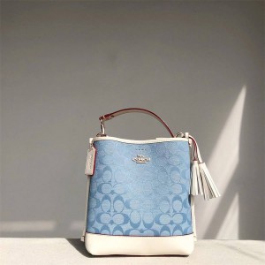 美国coach蔻驰官网正品CA583 香布雷Mollie Bucket 22小号水桶包