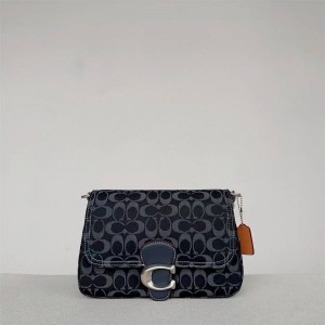 coach官网女包蔻驰CG094 Soft Tabby香布雷牛仔布单肩包