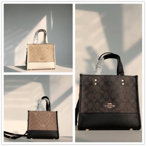 蔻驰官网女包正品Coach DEMPSEY Tote 22托特包C5122