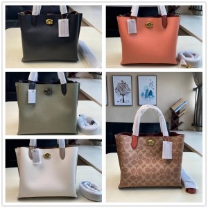 蔻驰包包COACH官网C8561 C8562 C8869 WILLOW TOTE 24托特包购物袋